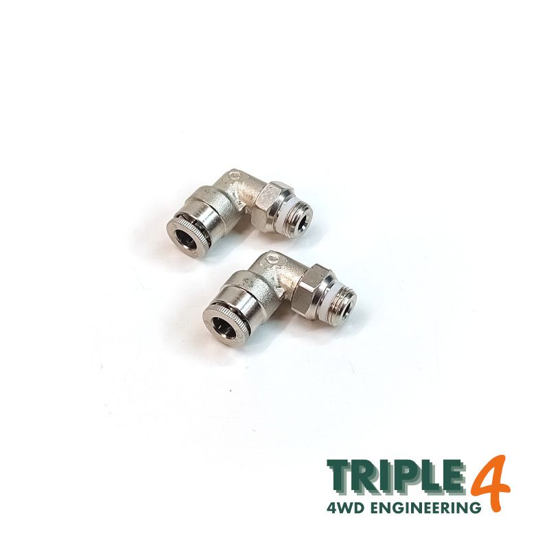 Triple 4 Wading Kit Axle Breather Union to suit 6mm Hose (Set of 2)