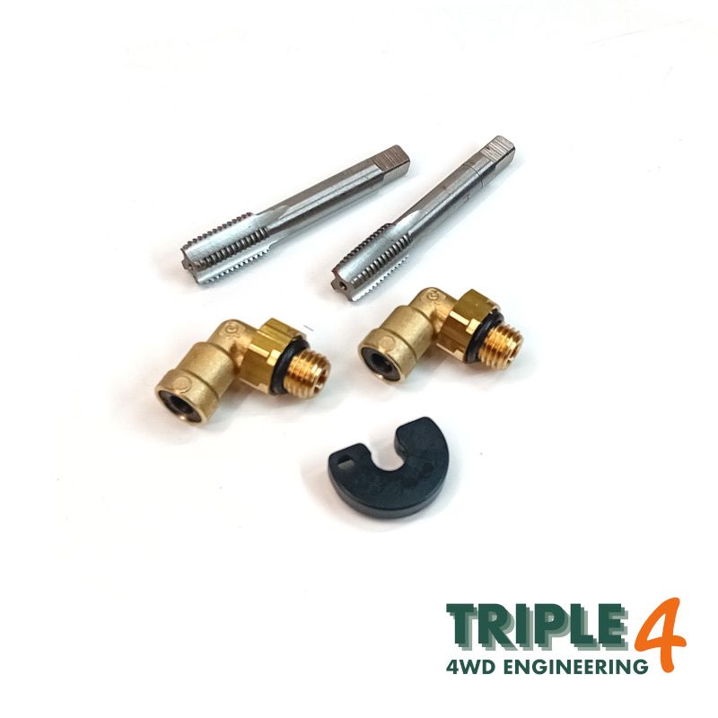 Triple 4 Wading Kit Axle Breather Union Defender TD5, Puma & Discovery 2 6mm Hose Complete Kit