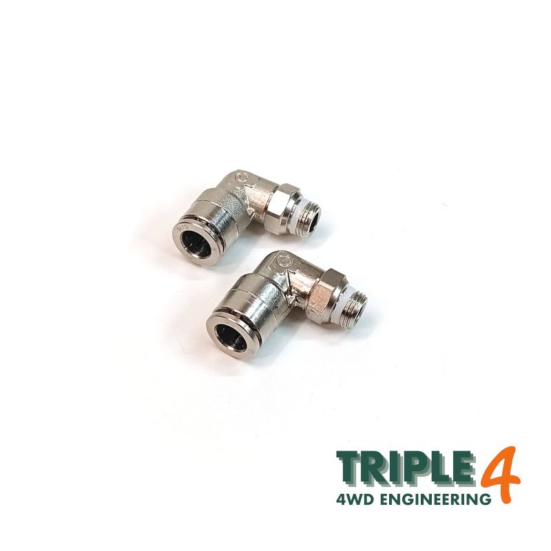 Triple 4 Wading Kit Axle Breather Union to suit 8mm Hose (Set of 2)