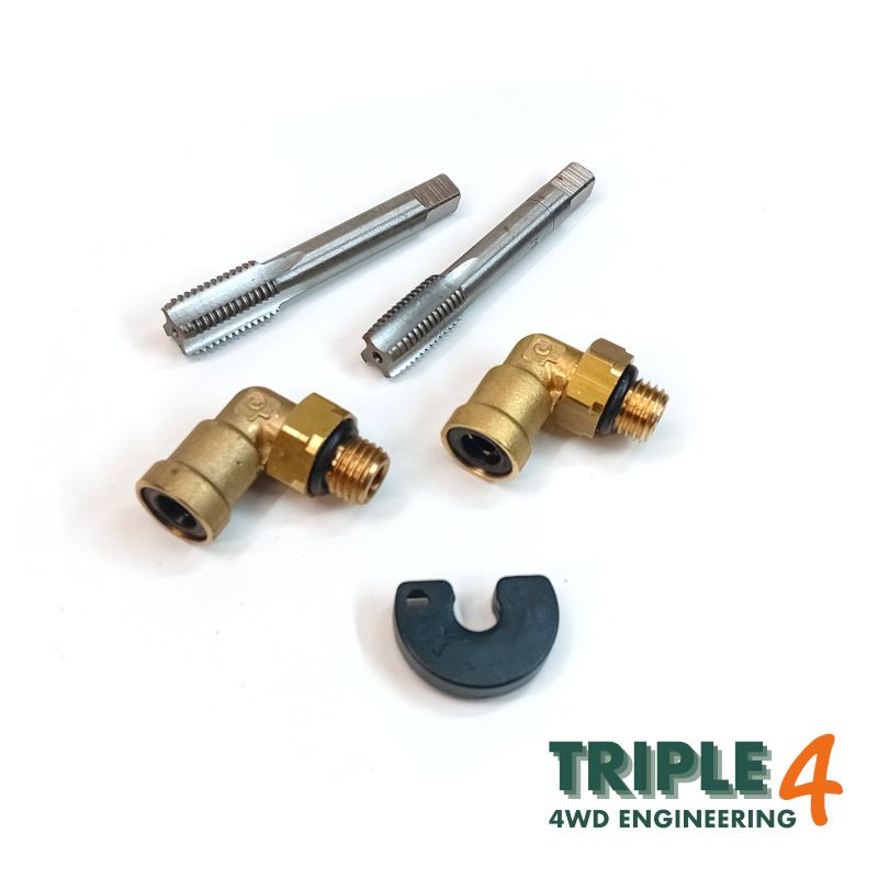 Triple 4 Wading Kit Axle Breather Union Defender TD5, Puma & Discovery 2 8mm Hose Complete Kit