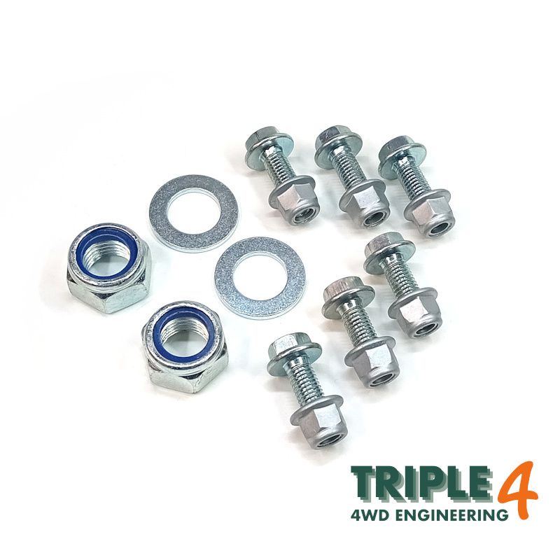 Triple 4 Bolt Kit for Polybush 1G Rear Radius Arm Bush Kit