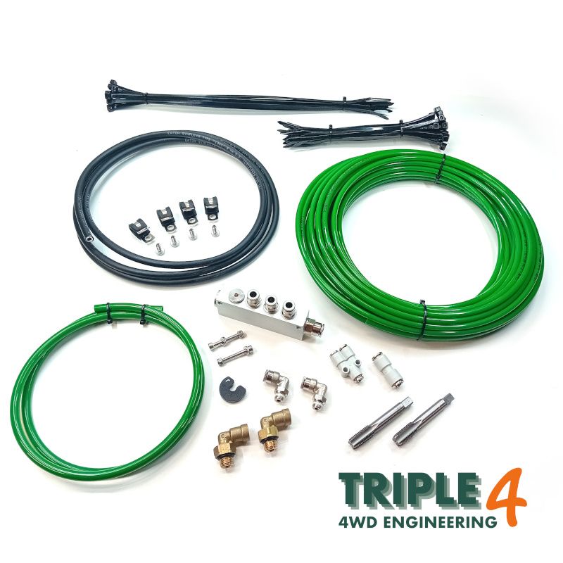 Land Rover Defender TD5 Overland Wading Kit Alloy Manifold - Green