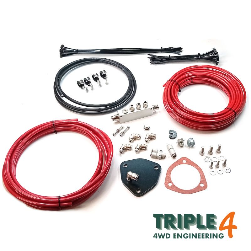 Land Rover Discovery 1 200TDi / 300TDi Overland Wading Kit Alloy Manifold - Red