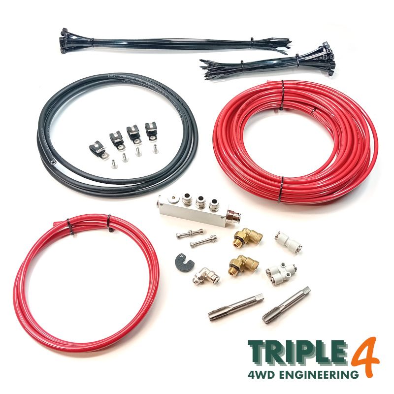 Land Rover Defender TDCi Puma Overland Wading Kit Alloy Manifold - Red