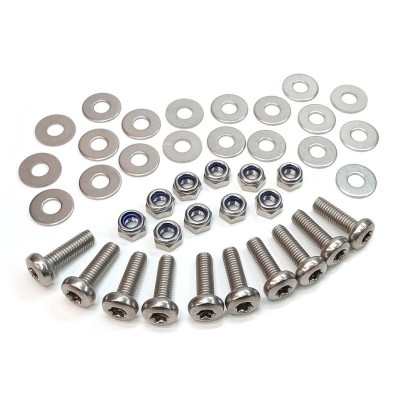 Land Rover Defender Marine Grade Stainless Steel Rear Cross Member Torx Button Head Bolt Kit