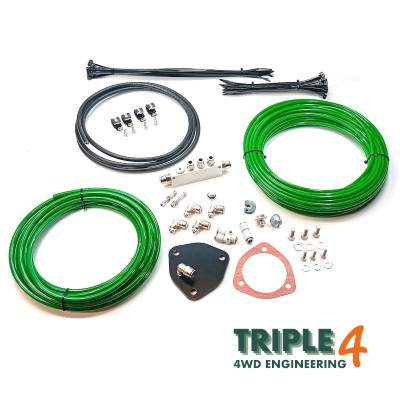 Range Rover Classic 200TDi / 300TDi Overland Wading Kit Alloy Manifold - Green