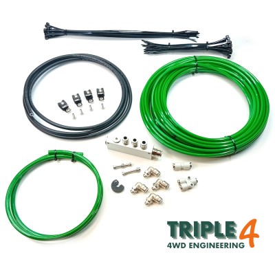 Land Rover Defender 4-Cyl Petrol Overland Wading Kit Alloy Manifold - Green