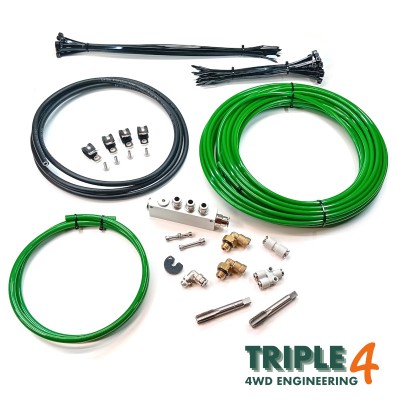 Land Rover Defender TDCi Puma Overland Wading Kit Alloy Manifold - Green